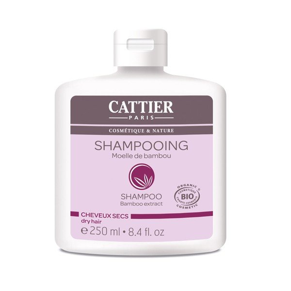 Shampoing Moëlle de Bambou Bio (cheveux secs) Cattier - Flacon 250 ml