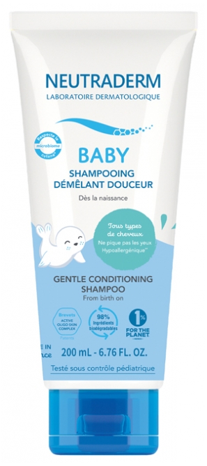 Shampoing démêlant douceur Baby Neutraderm - tube de 200 ml