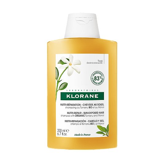 Shampoing nutritif après-soleil au Monoï et Tamanu BIO Klorane - flacon de 200 ml