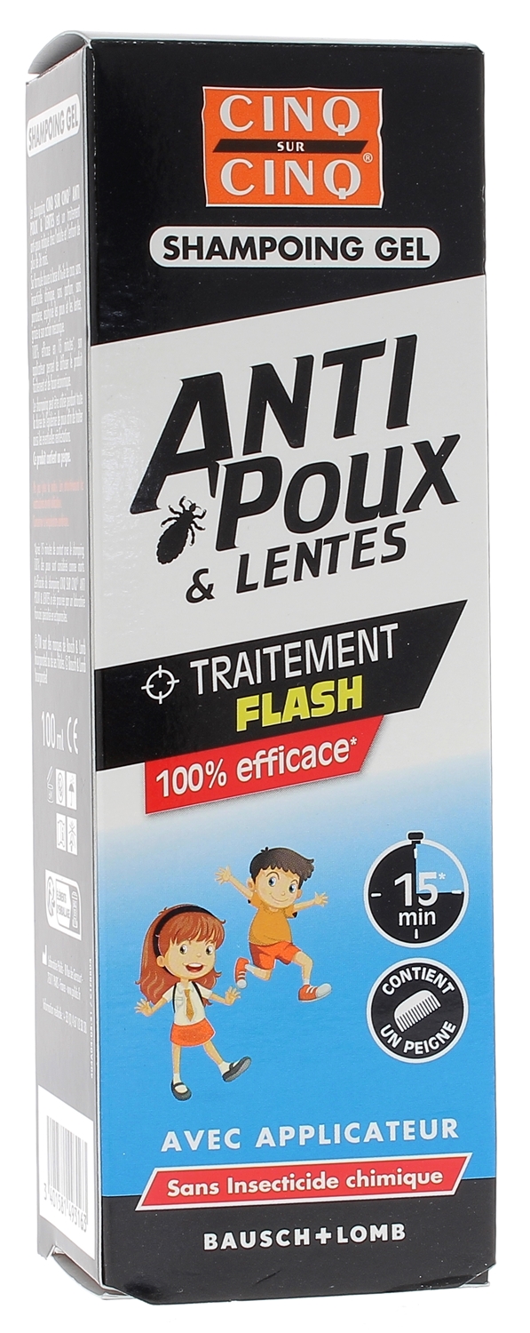 Shampooing Gel anti poux & lentes Cinq sur Cinq - traitement contre les poux