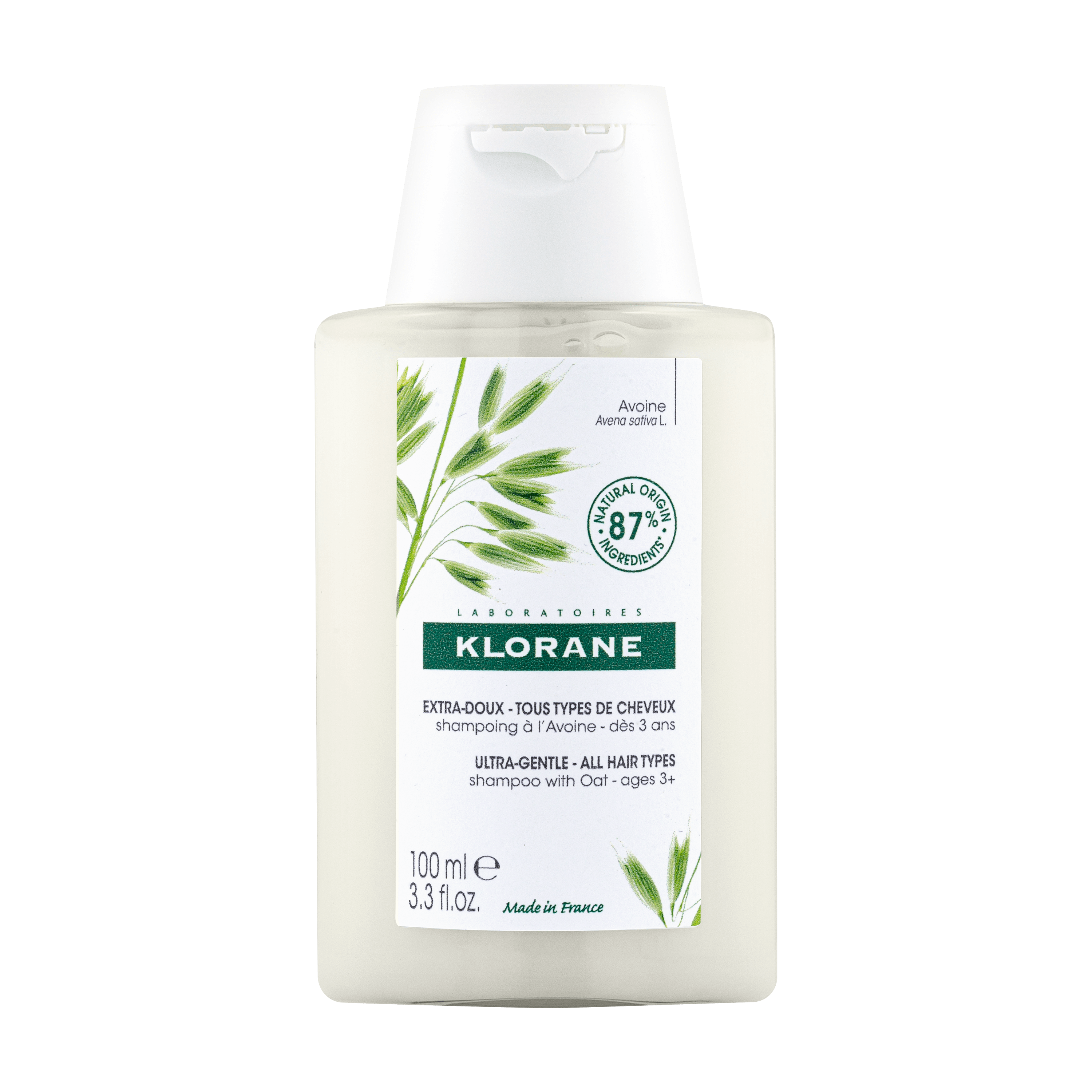 Shampooing au lait d'avoine extradoux protecteur Klorane cheveux