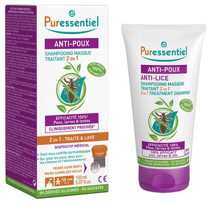 Traitement Pranarôm anti-poux 2 en 1 Bio - Aroma Essentiel