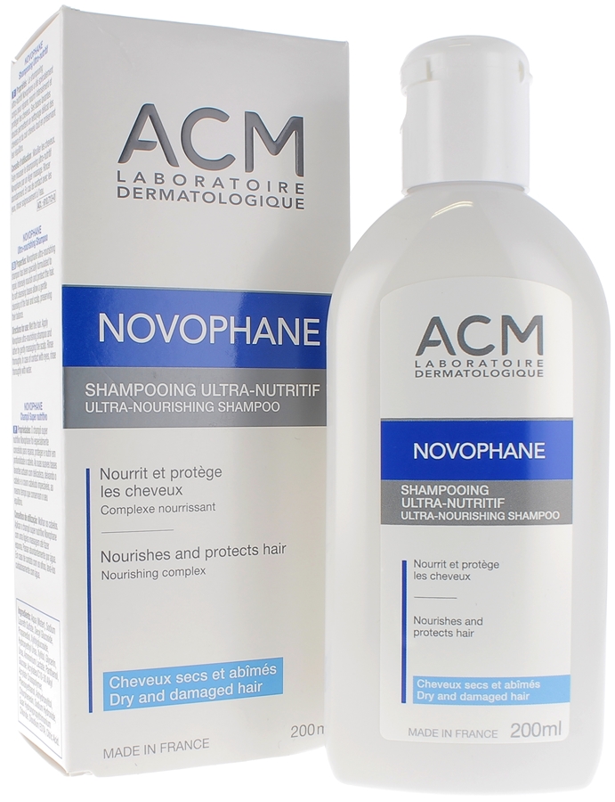 Shampooing Ultra-Nutritif Novophane Laboratoire ACM - tube de 200 ml