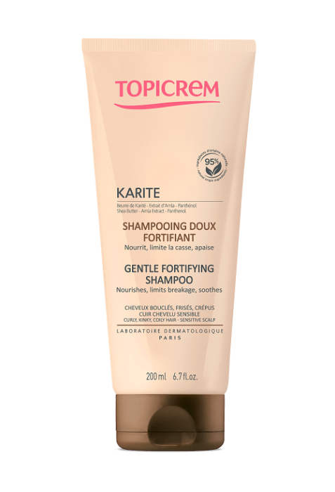 Karité shampooing doux fortifiant Topicrem - tube de 200 ml