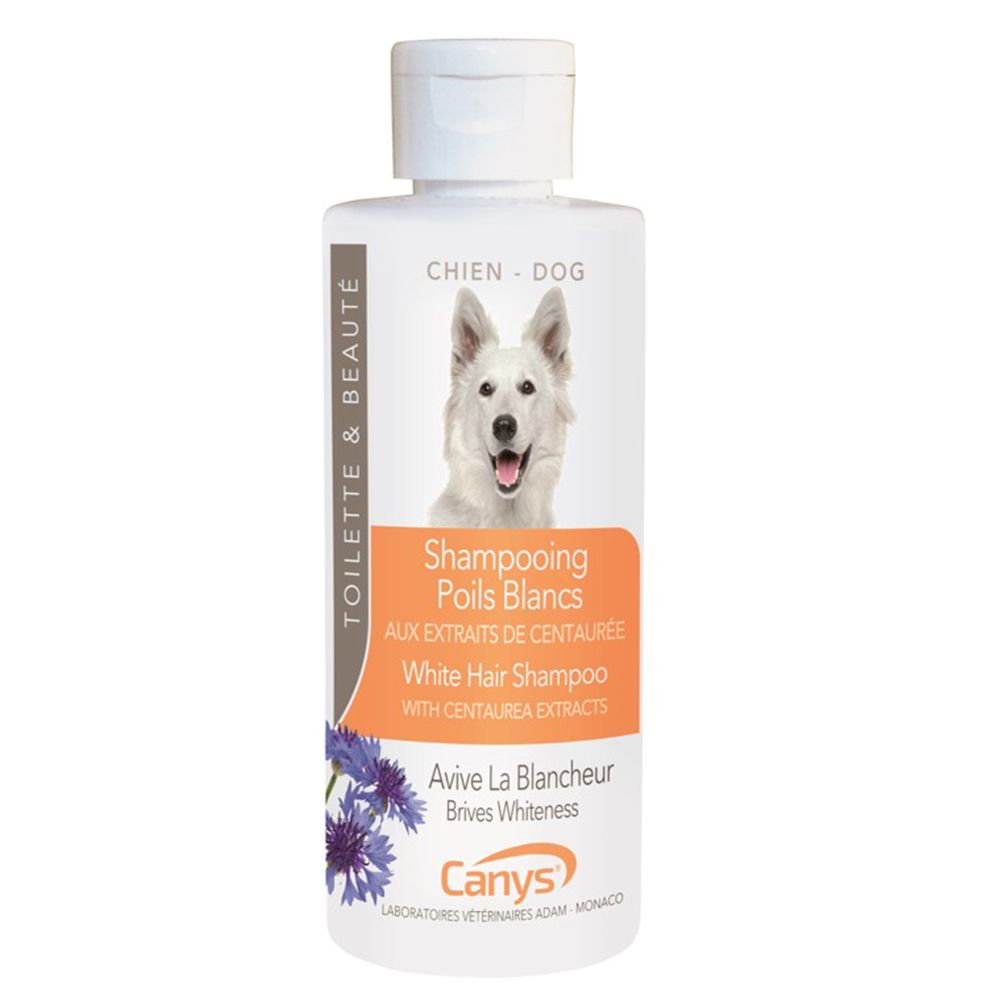 Shampooing poils blancs chien Canys - flacon de 200ml
