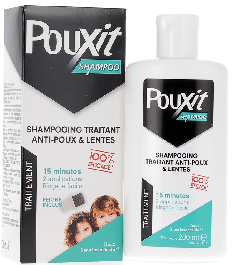 Shampooing traitant anti-poux & lentes Pouxit : traitement anti poux