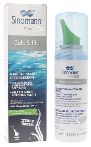 Sinomarin Plus Algae Spray nasal Rhume & grippe Gifrer - spray de 100ml