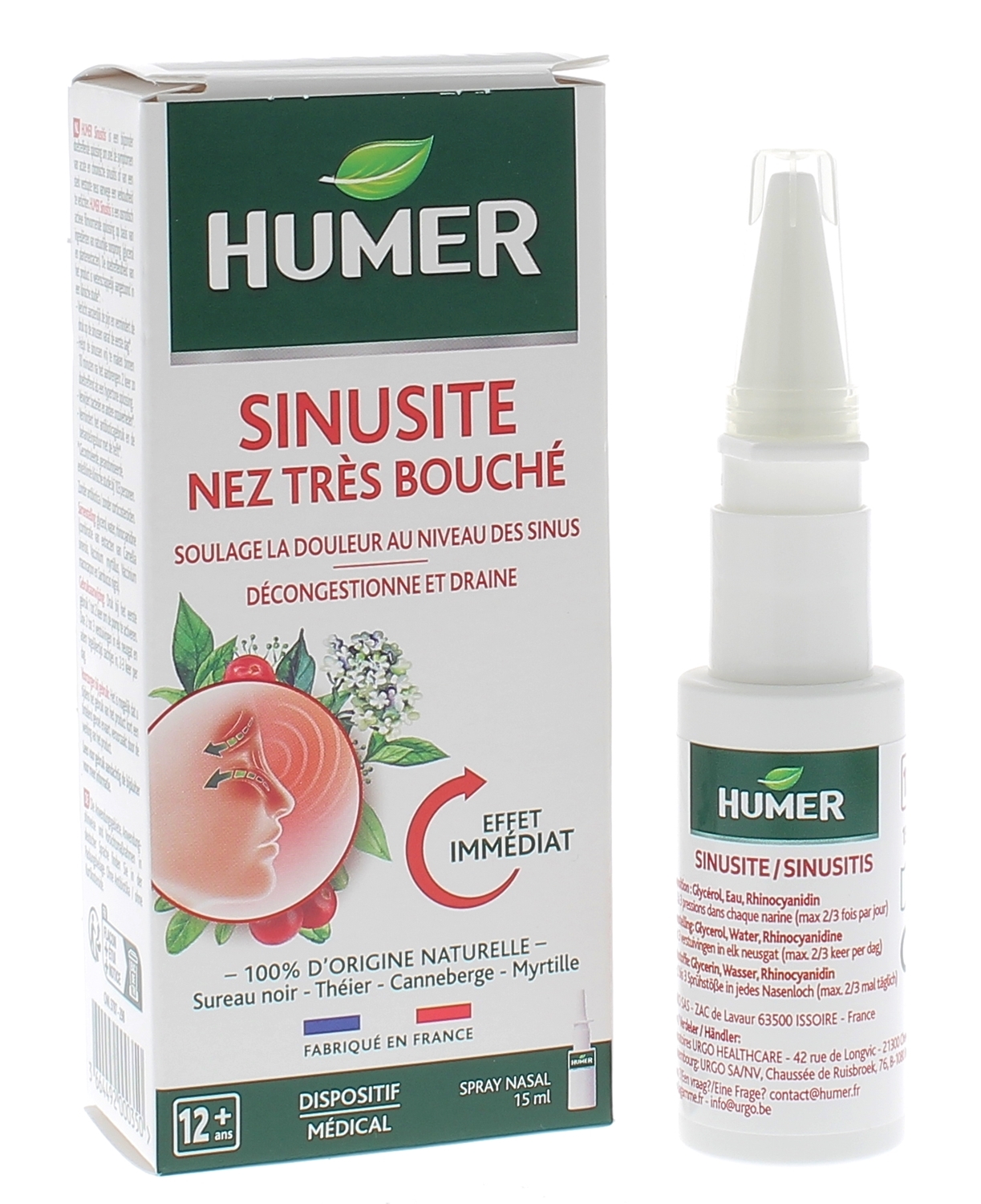 Sinusite Nez très bouché Humer - flacon de 15 ml