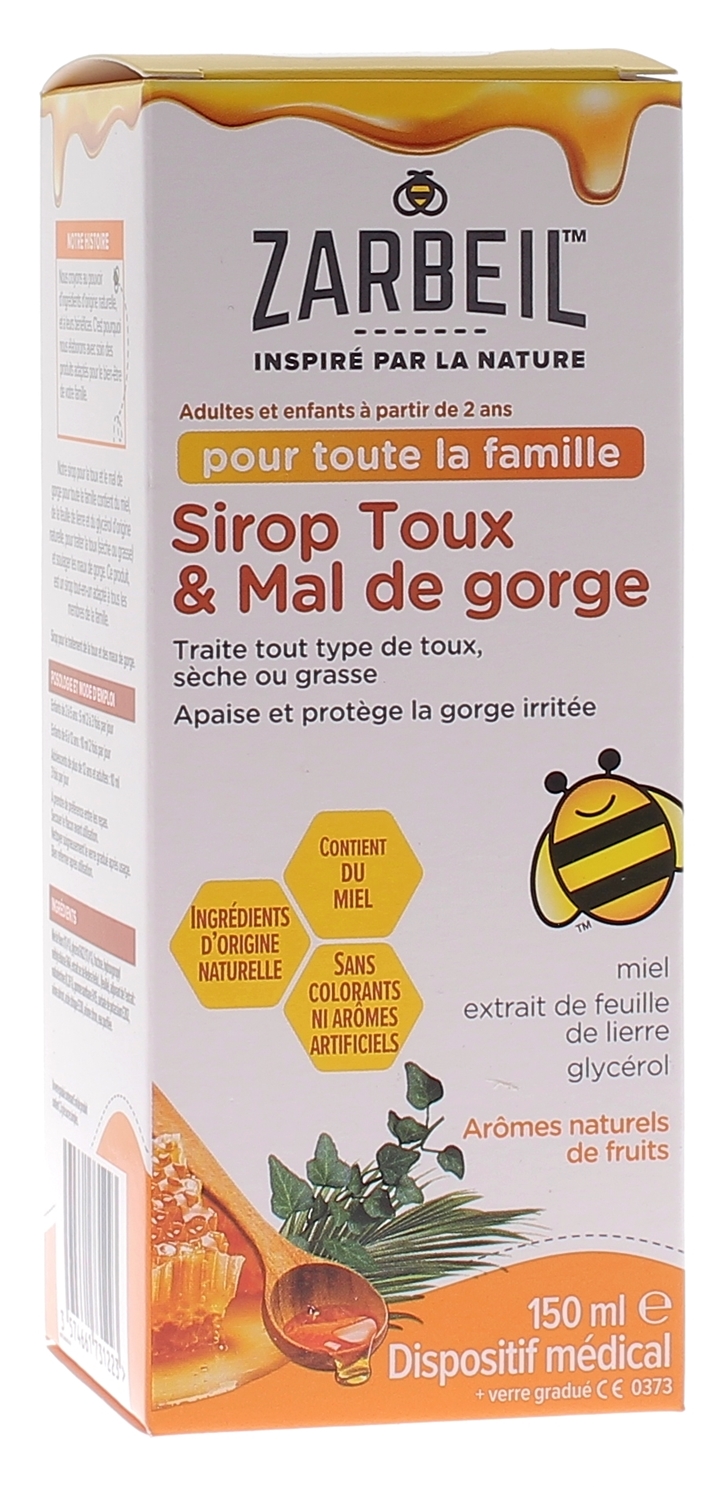 Zarbeil Sirop Toux & Mal de Gorge 150ml