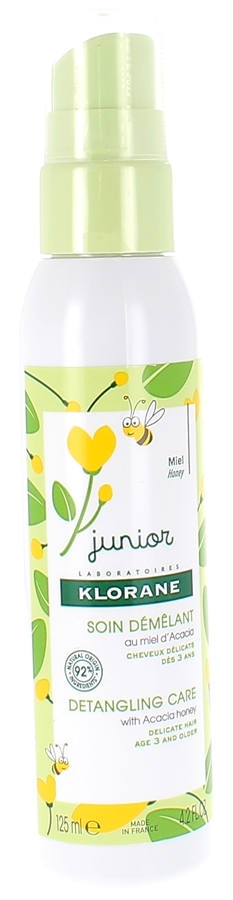 Soin démêlant au miel d'acacia junior Klorane - spray de 125 ml