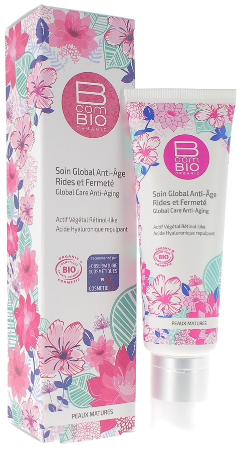 Soin global anti-âge rides et fermeté BcomBIO - tube de 50 ml