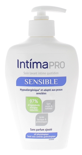 Soin lavant intime quotidien sensible IntimaPro - flacon-pompe de 200ml