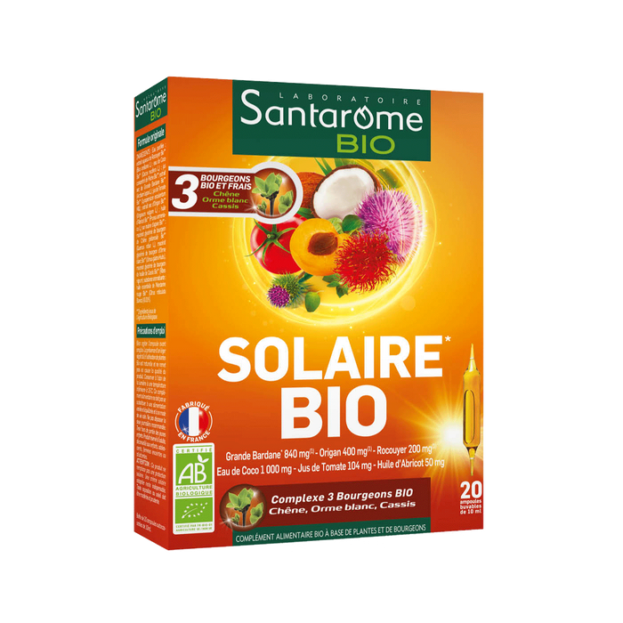 Solaire bio Santarome - boîte de 20 ampoules