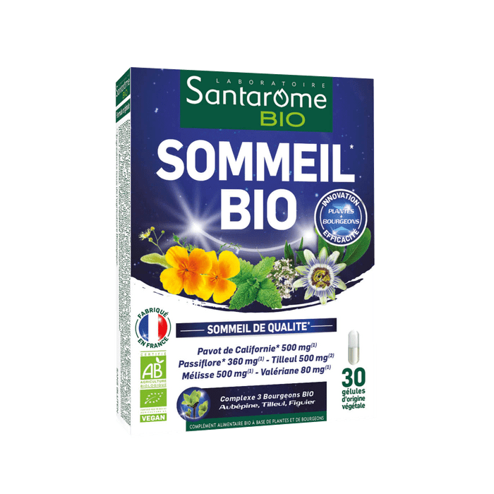 Sommeil Bio Santarome - Boîte de 30 gélules
