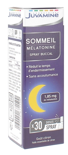 Sommeil Mélatonine spray buccal Juvamine - spray de 15 ml
