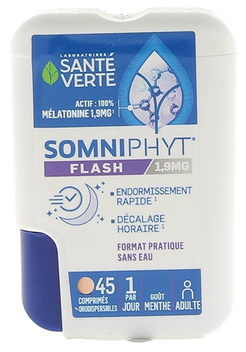Somniphyt Go 1.9 mg endormissement plus rapide Santé Verte - boîte de 45 comprimés