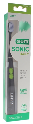 Sonic Daily Brosse à dents souple GUM - une brosse à dents électrique