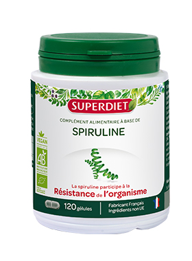 Spiruline SuperDiet - boîte de 120 gélules