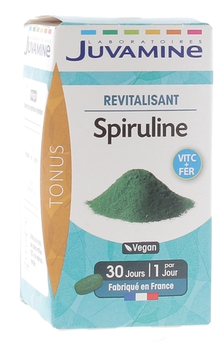 Spiruline revitalisant Juvamine - boite de 30 comprimés