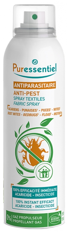 Spray anti acariens - Venteo - Blanc - Adulte - Antibactériens et nuisibles  agit en moins d'1heure - Ne tâche pas