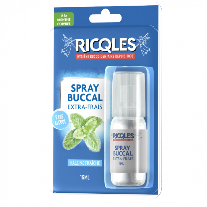 Fluocaril • Spray Buccal • Rafraîchit l'haleine • Menthe • 15 ml