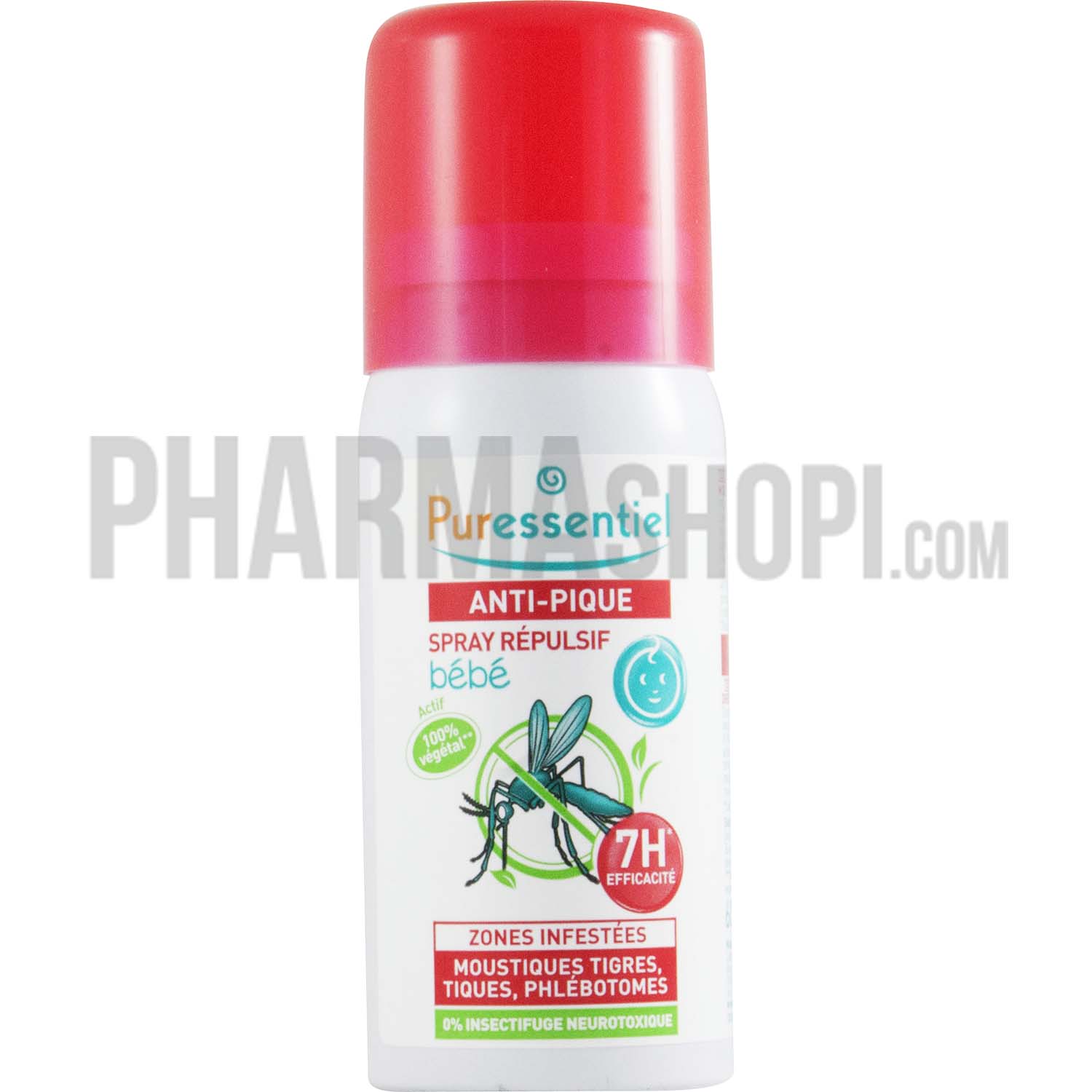 Spray répulsif anti-pique 7h bébé Puressentiel - spray de 60 ml
