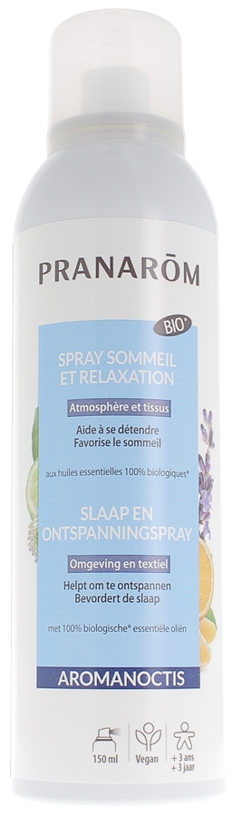 Spray sommeil relaxation bio atmosphère et tissus Pranarôm - spray de 150 ml