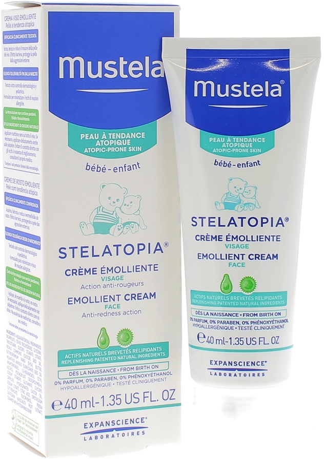 Mustela Stelatopia - Crème émolliente anti-rougeurs - Soin bébé