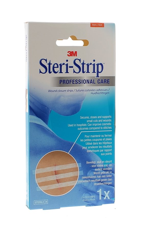 Steri-Strip Sutures Adhésives 3M 6 mm x 10 cm