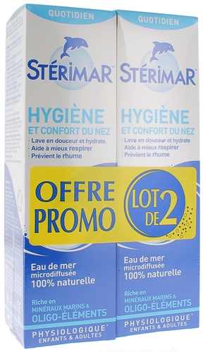 Stérimar hygiène du nez - lot de 2 sprays de 100ml