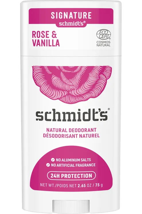 Déodorant naturel rose vanille Schmidt's - stick de 75 g