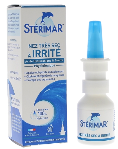 Stop & Protect nez sec et irrité spray nasal Stérimar - spray valve anti-contamination de 20 ml