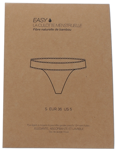 String menstruel Easy - un string et sa poche de lavage
