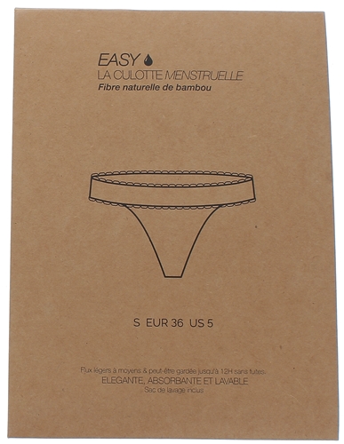 String menstruel Easy - un string et sa poche de lavage