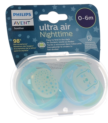 Philips Avent Sucette ultra air - 2 sucettes légères et aérées pour bébés  âgés de 18 mois et plus, sans BPA, avec étui de transport stérilisateur  (modèle SCF349/22) : : Bébé et Puériculture