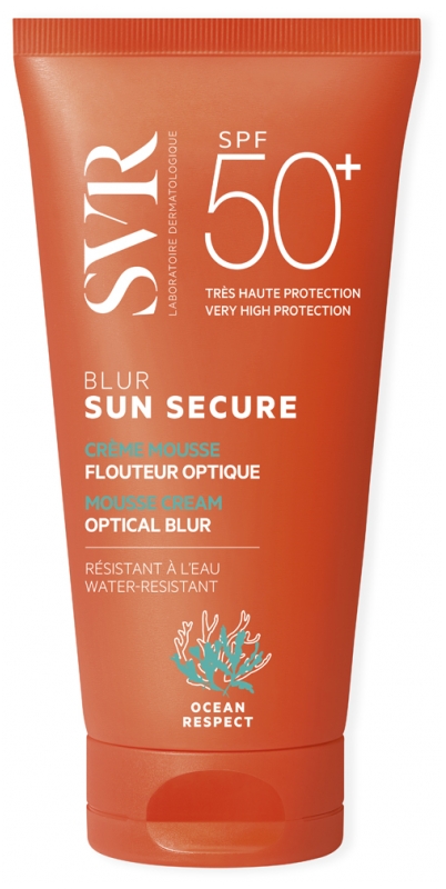 Sun Secure Blur Crème mousse flouteur optique SPF 50 SVR - tube de 50 ml