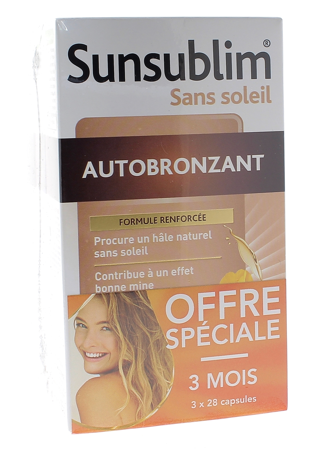 Sunsublim Autobronzant Nutréov - lot de 3x28 capsules (1 boîte offerte)