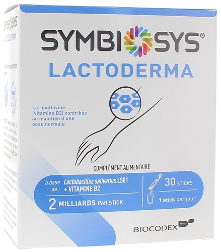 Symbiosys Lactoderma Biocodex - boîte de 30 sticks