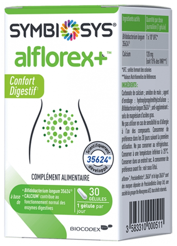 Symbiosys alflorex Biocodex - boite de 30 gélules