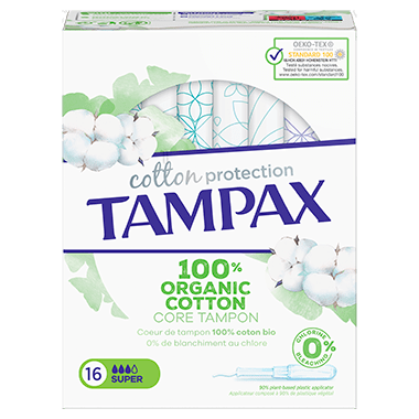 Tampax Cotton Comfort Super - boîte de 16 tampons
