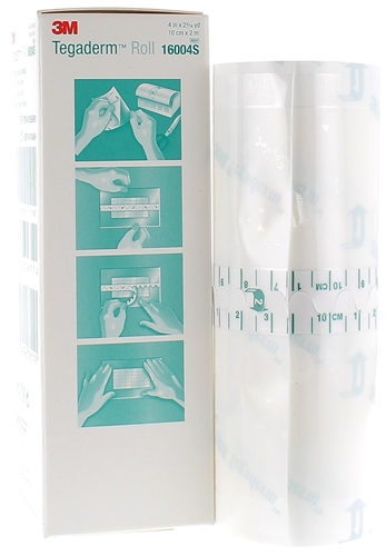 Tegaderm Roll Rouleau de film transparent adhésif 3M - rouleau de 10 cm x 2 m