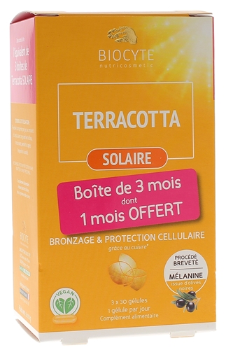 Terracotta solaire Biocyte - lot de 3 boîtes de 30 gélules