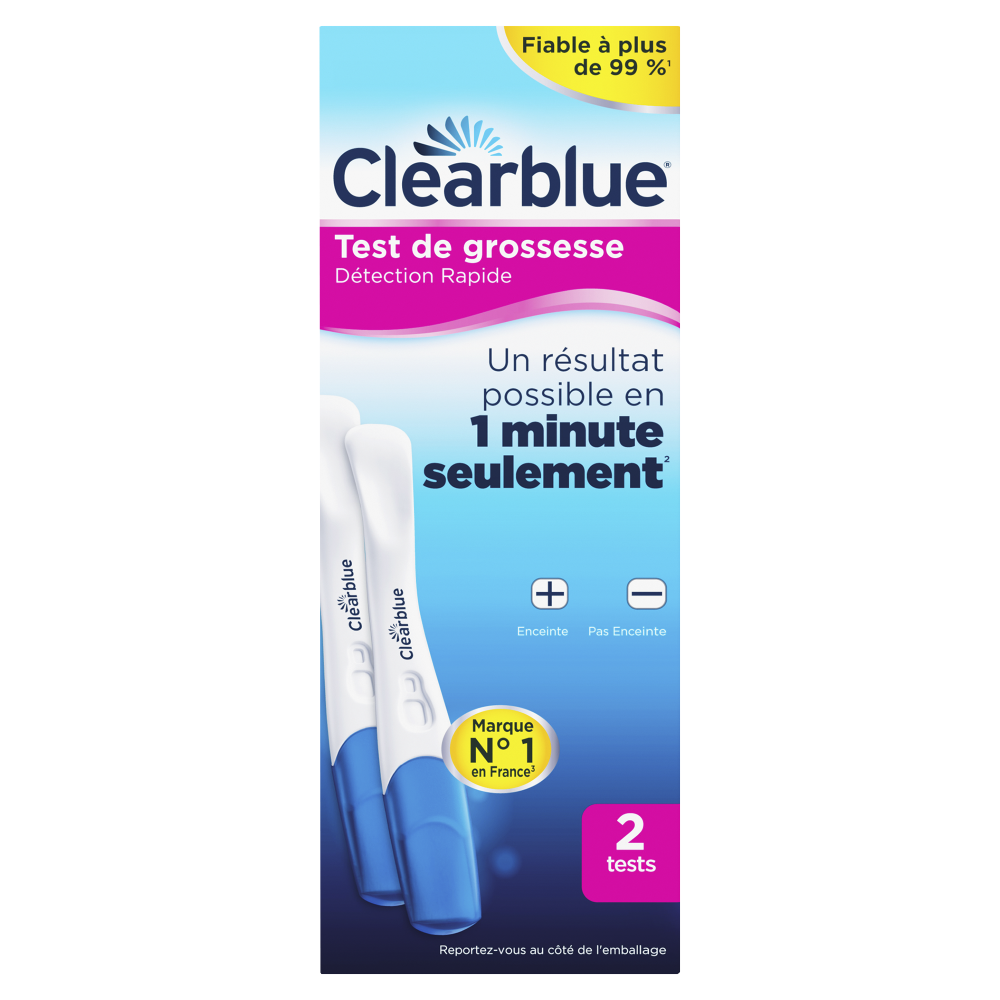Test De Grossesse Clearblue Clearblue : Test de grossesse Clearblue Plus - test urinaire