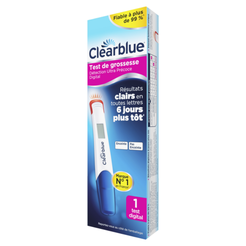 Clearblue Test de grossesse digital précoce 6 jours avant les règles