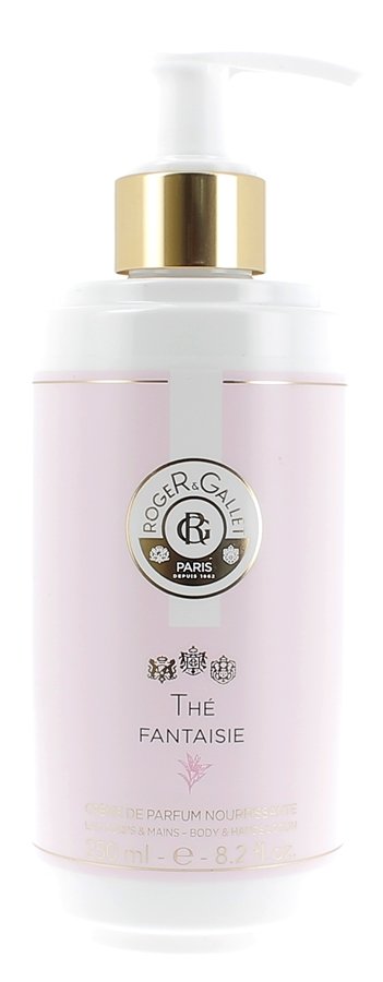 Thé fantaisie crème de parfum nourrissante Roger & Gallet - flacon pompe de 250 ml