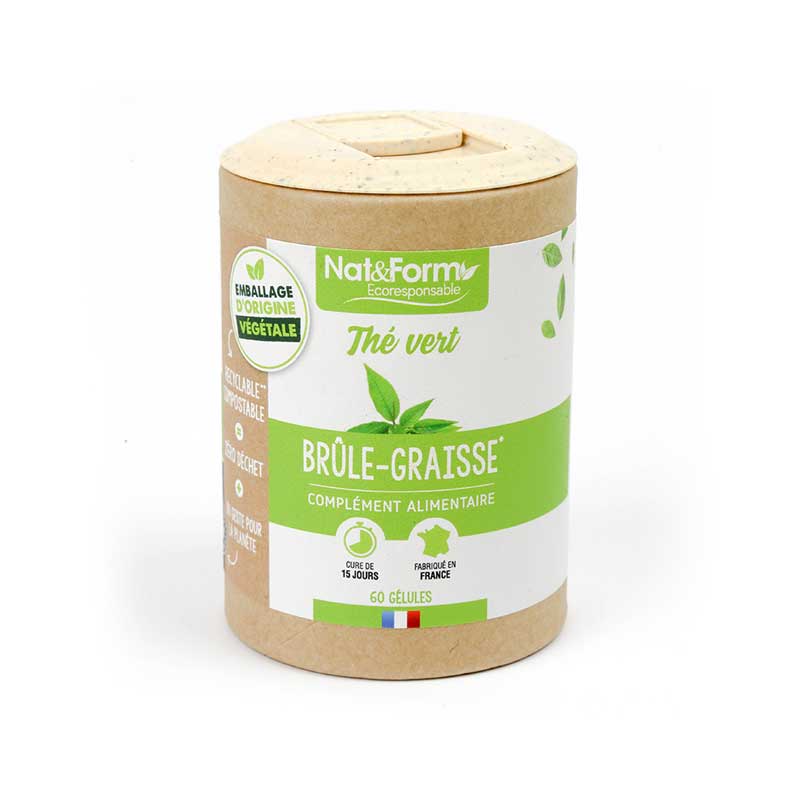 Thé vert Ecoresponsable Nat&Form - Boite de 60 gélules