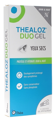 Thealoz duo Gel yeux secs Théa - boîte de 10 unidoses