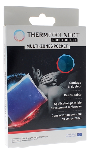 Thermcool&hot Poche de gel multi-zones pocket - boîte d'une poche de 11x11cm