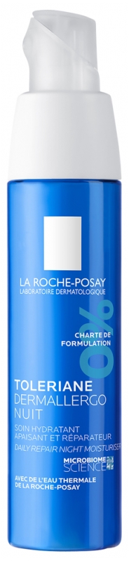 Tolériane Dermallergo nuit La Roche-Posay - flacon-pompe de 40 ml