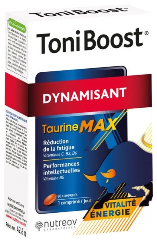 ToniBoost dynamisant Nutreov - boîte de 30 comprimés